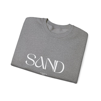 Stylish Unisex Sweatshirt with 'SAND' Design | Cozy Casual Wear, Gift for Beach Lovers, Perfect for Summer Vacations, Relaxing Days Out