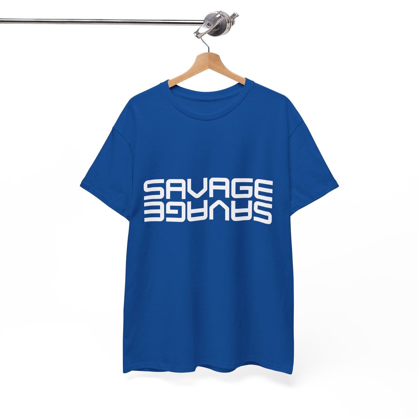 Savage Graphic Heavy Cotton Tee | Casual Streetwear, Motivational Wear, Birthday Gift, Trendy Apparel, Self-Expression T-Shirt