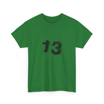 Heavy Cotton Tee with Graphic 13 - Trendy Streetwear, Casual Wear, Gift for Fans, Halloween Apparel, Unique Graphic Tee