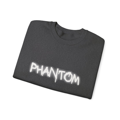 Phantom Unisex Crewneck Sweatshirt, Cozy Fashion, Casual Wear, Halloween Apparel, Gift for Ghost Lovers, Comfortable Everyday