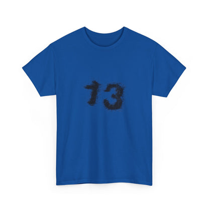 Heavy Cotton Tee with Graphic 13 - Trendy Streetwear, Casual Wear, Gift for Fans, Halloween Apparel, Unique Graphic Tee