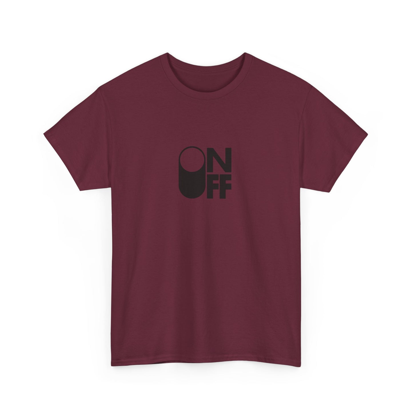ON/OFF Heavy Cotton Tee - Perfect Gift for Tech Lovers, Casual Wear, Gamer Shirt, Everyday Comfort