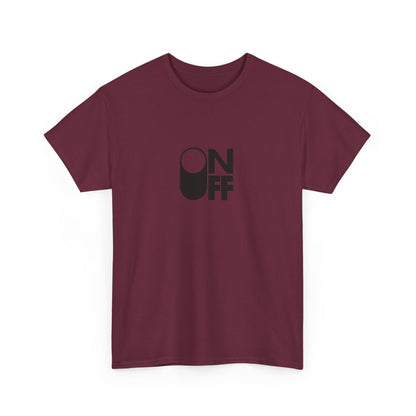 ON/OFF Heavy Cotton Tee - Perfect Gift for Tech Lovers, Casual Wear, Gamer Shirt, Everyday Comfort