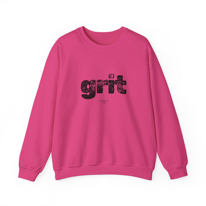 Grit Inspirational Crewneck Sweatshirt | Cozy Unisex Pullover, Motivational Gift, Perfect for Fall, Self-Care Apparel, Casual Everyday Wear
