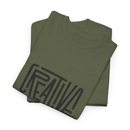 Creative Vibes Heavy Cotton Tee, Artistic T-Shirt for Creatives, Gift for Artists, Daily Wear, Inspiration Tee