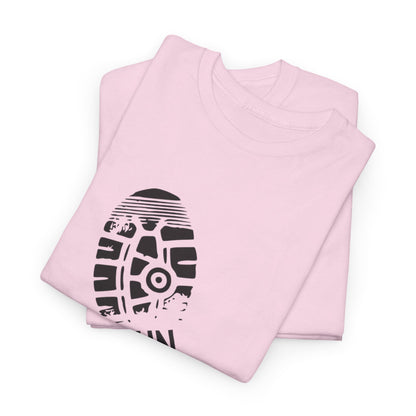 Run Graphic Heavy Cotton Tee - Casual Fitness Wear, Workout Shirt, Gym Apparel, Motivational Tee, Sports Clothing