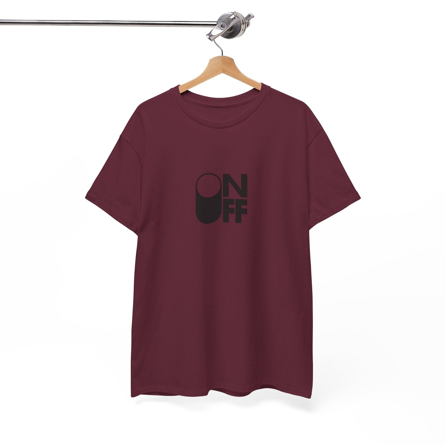 ON/OFF Heavy Cotton Tee - Perfect Gift for Tech Lovers, Casual Wear, Gamer Shirt, Everyday Comfort