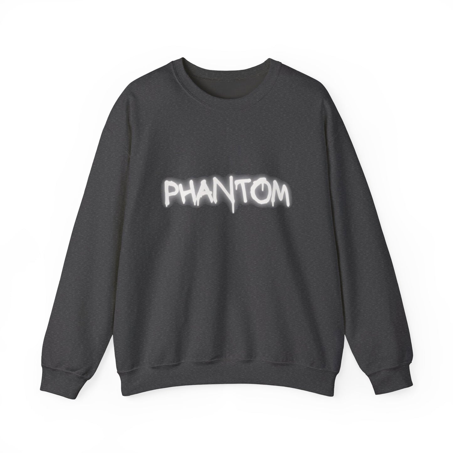 Phantom Unisex Crewneck Sweatshirt, Cozy Fashion, Casual Wear, Halloween Apparel, Gift for Ghost Lovers, Comfortable Everyday