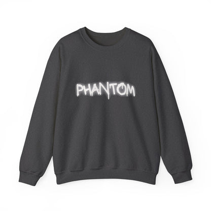 Phantom Unisex Crewneck Sweatshirt, Cozy Fashion, Casual Wear, Halloween Apparel, Gift for Ghost Lovers, Comfortable Everyday