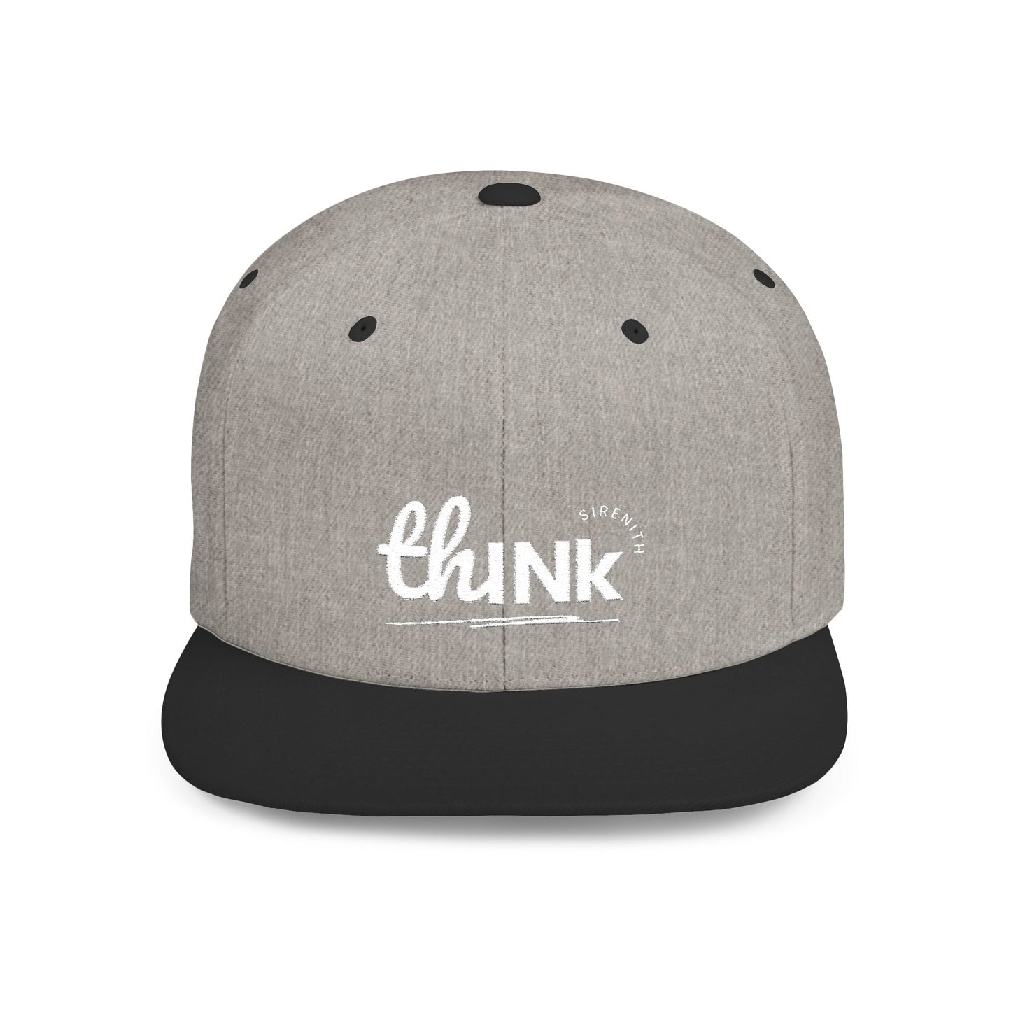 Trendy Snapback Hat, Casual Cap, Adjustable Flat Bill, Gift for Him, Streetwear Essential, Think Hat, Cool Accessories