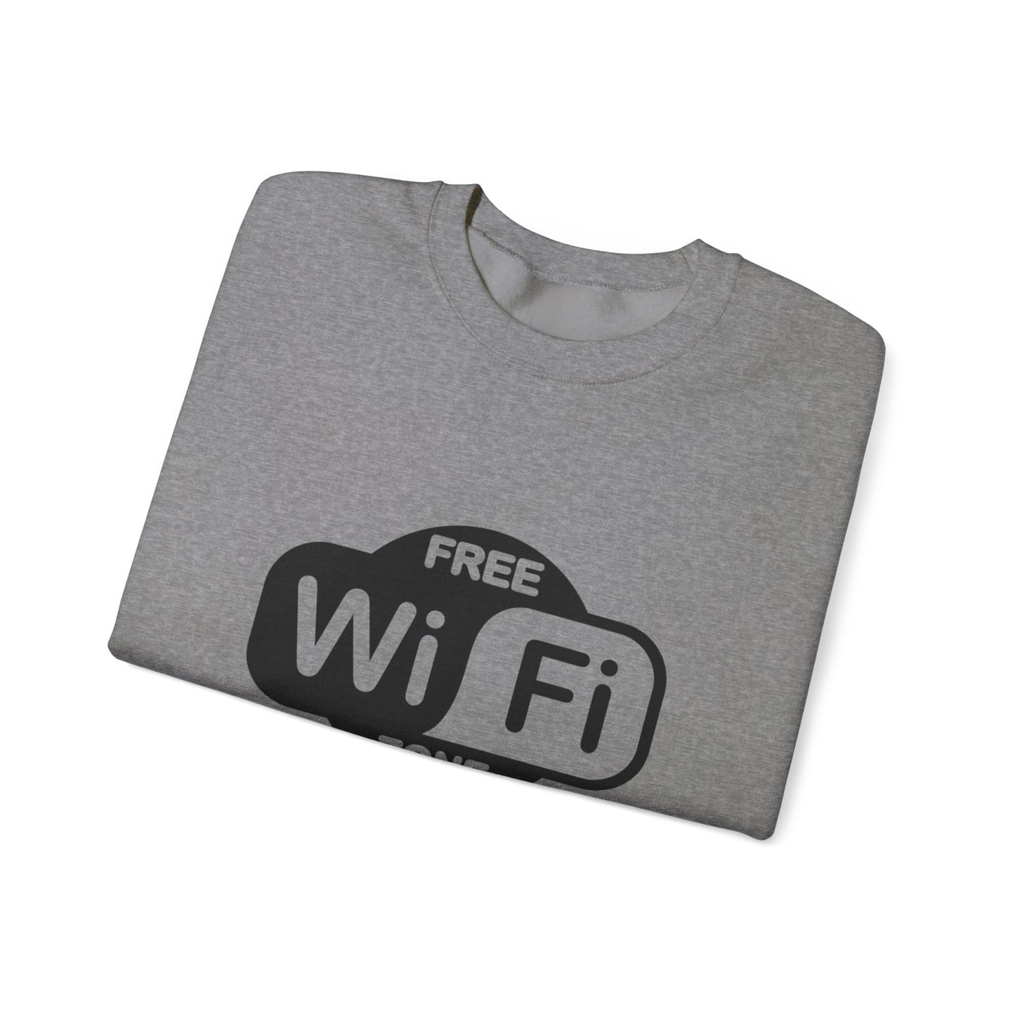 Cozy WiFi Zone Sweatshirt | Unisex Crewneck | Perfect for Home, Travel, or Gifts