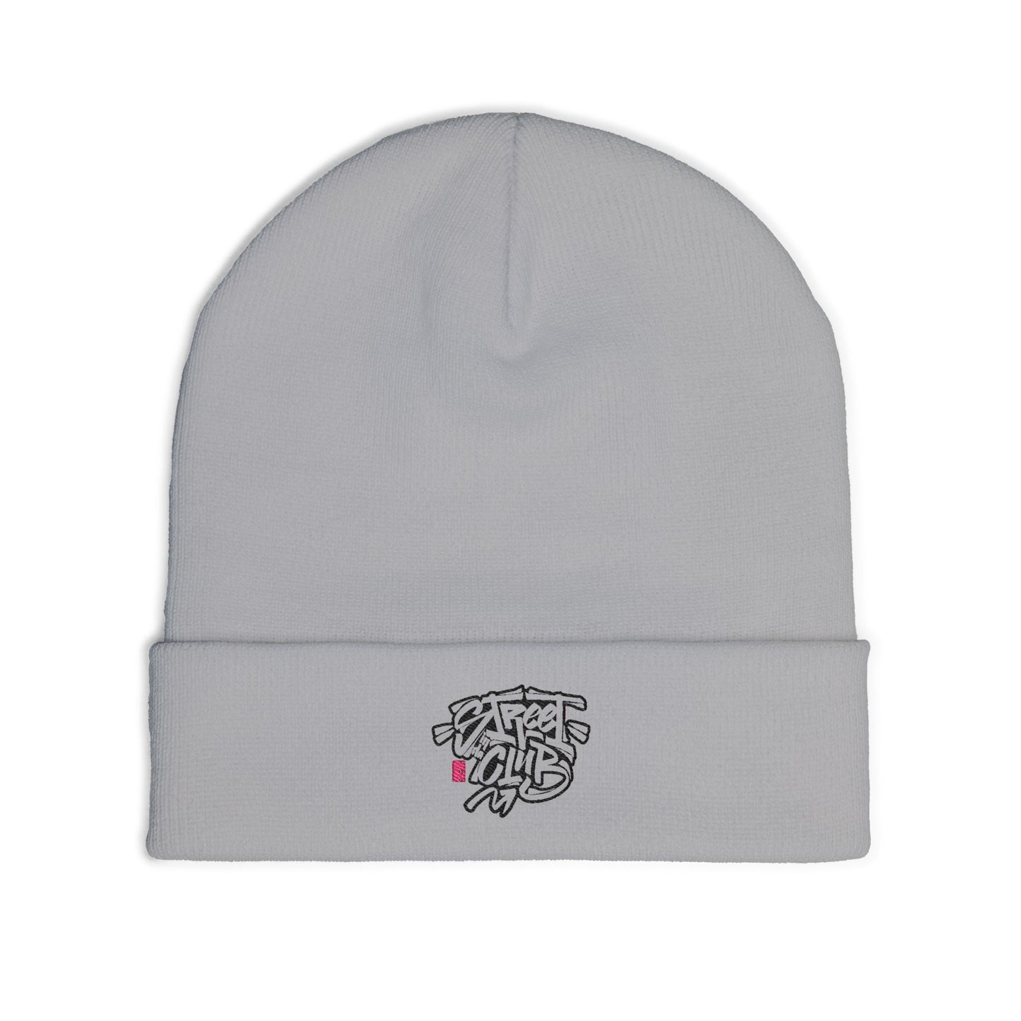 Urban Street Club Knit Beanie, Embroidered Winter Hat, Streetwear Accessory, Cool Casual Style, Perfect for Gifting
