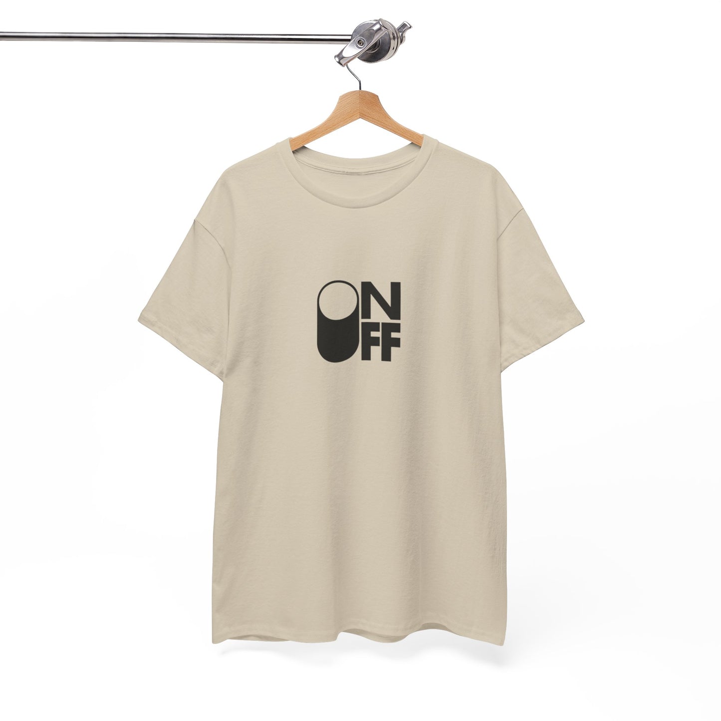 ON/OFF Heavy Cotton Tee - Perfect Gift for Tech Lovers, Casual Wear, Gamer Shirt, Everyday Comfort