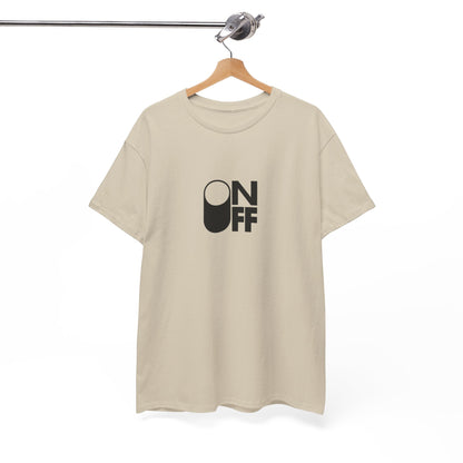 ON/OFF Heavy Cotton Tee - Perfect Gift for Tech Lovers, Casual Wear, Gamer Shirt, Everyday Comfort