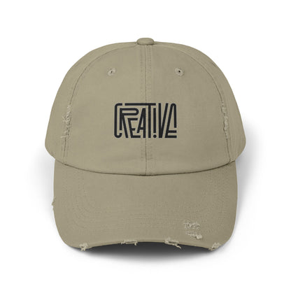 Creative Distressed Cap - Unisex Fashion Hat, Trendy Baseball Cap, Casual Accessories, Unique Gift, Everyday Style