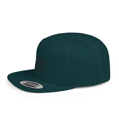 Trendy Flat Bill Snapback Hat, Urban Style Cap for Streetwear, Perfect for Festivals, Casual Outings, and Gift Ideas