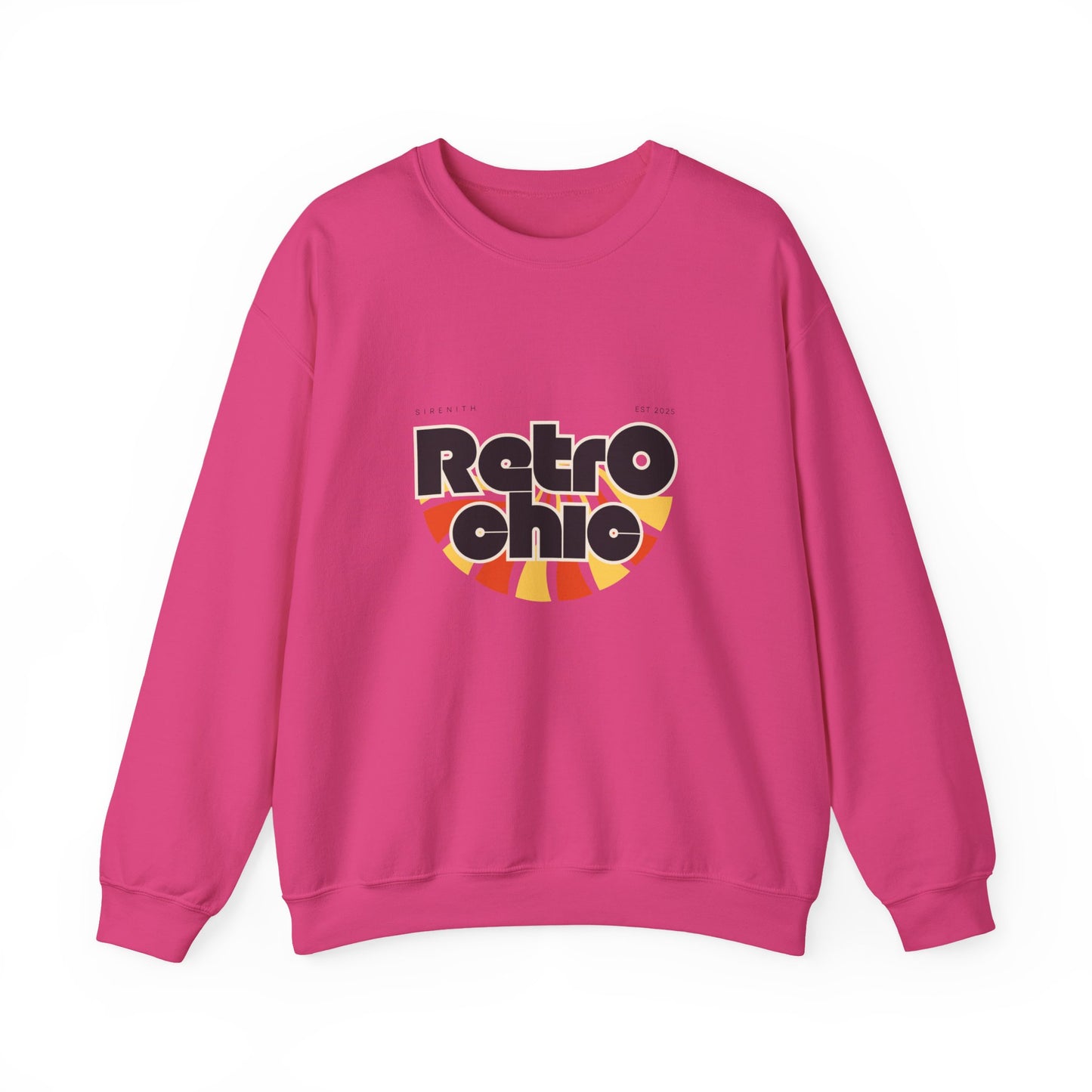 Retro Chic Unisex Crewneck Sweatshirt, Vintage Fashion Sweater, Cozy Casual Wear, Gift for Her, Perfect for Fall