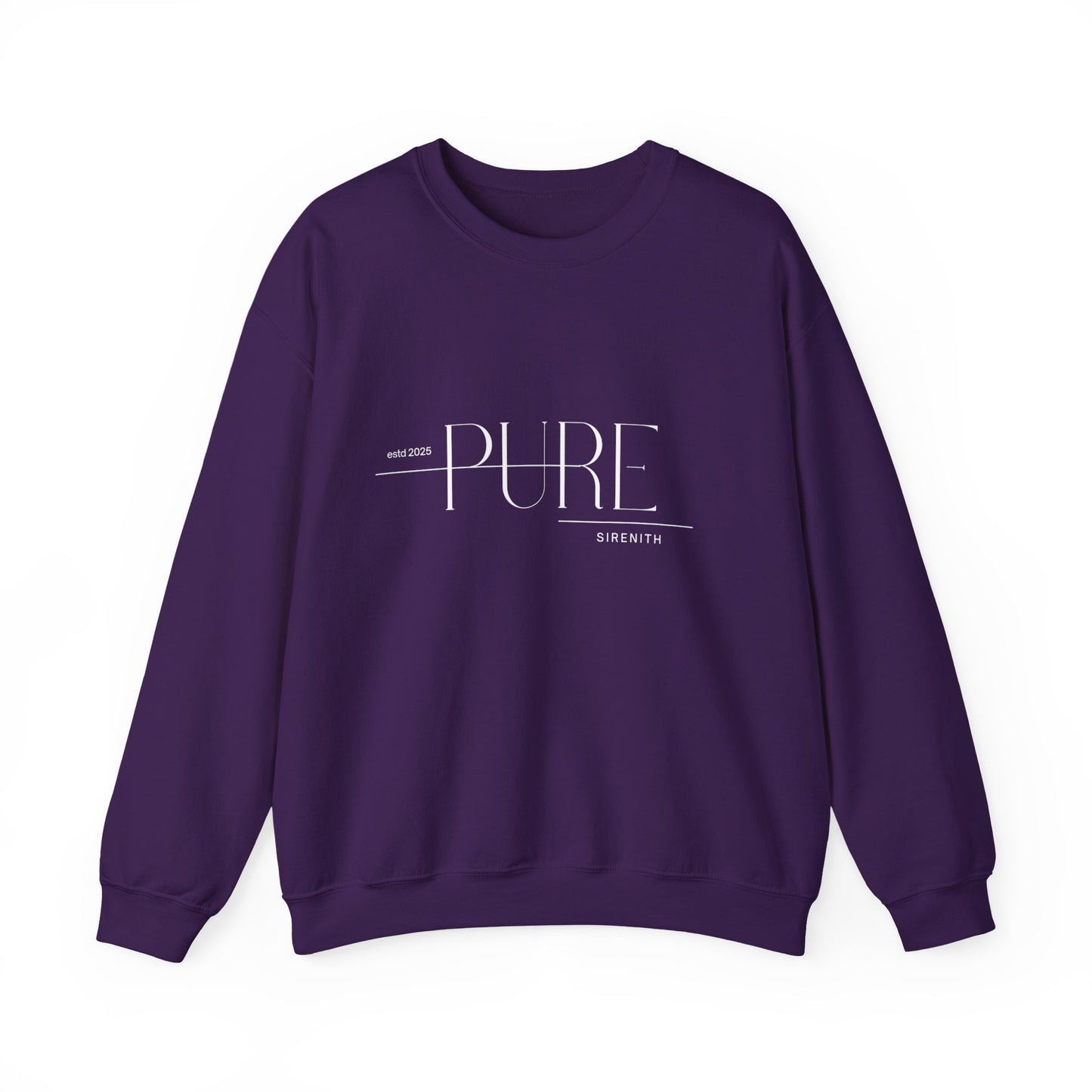 Minimalist Pure Crewneck Sweatshirt for Comfort and Style, Cozy Gift for Friends, Casual Wear, Everyday Comfort, Ideal for Relaxation