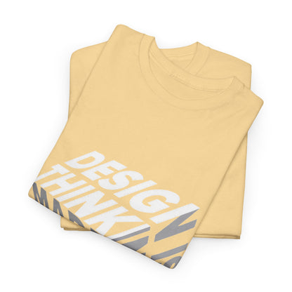 Design Thinking  Heavy Cotton Tee, Casual Graphic Tees, Gift for Designers, Cool Everyday Wear, Unique Art Shirt, Trendy Fashion Top