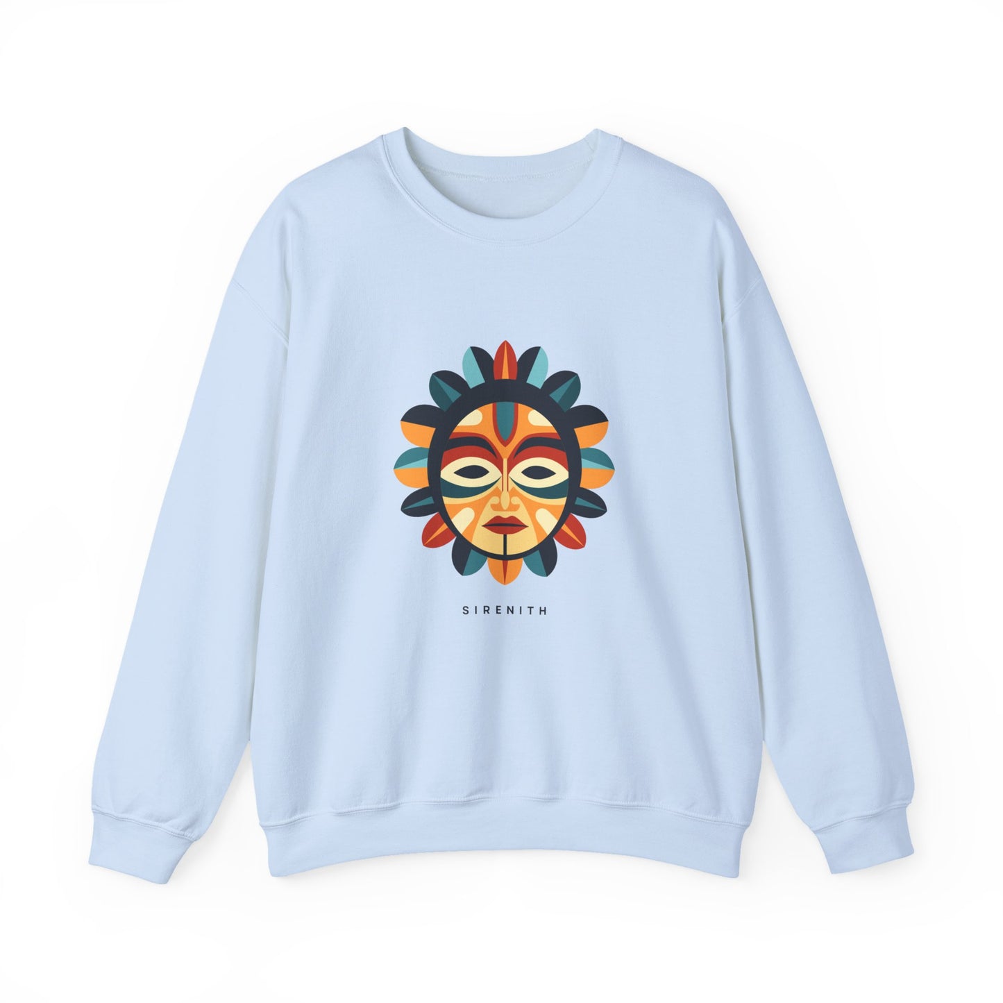 Colorful Art-Inspired Crewneck Sweatshirt, Bohemian Style Sweatshirt, Unisex Fashion Layer, Cozy Gift for Her/Him, Artsy Sweat, Ethnic