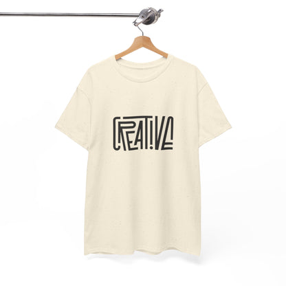 Creative Vibes Heavy Cotton Tee, Artistic T-Shirt for Creatives, Gift for Artists, Daily Wear, Inspiration Tee