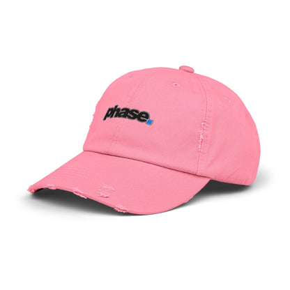 Distressed Cap with 'phase.' Design | Casual Fashion Hat, Trendy Sun Hat, Gift Idea, Vintage Style, Everyday Wear